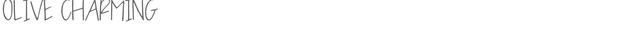 Sample characters Olive Charming Font